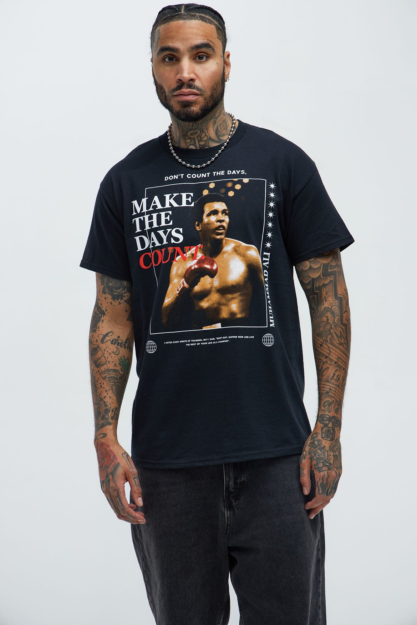 Crew Neck Short Sleeve Screen-Printed 100% Cotton T-Shirt