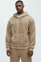 100% Polyester Hoodie and Jogger Set with Full Zip and Side Pockets