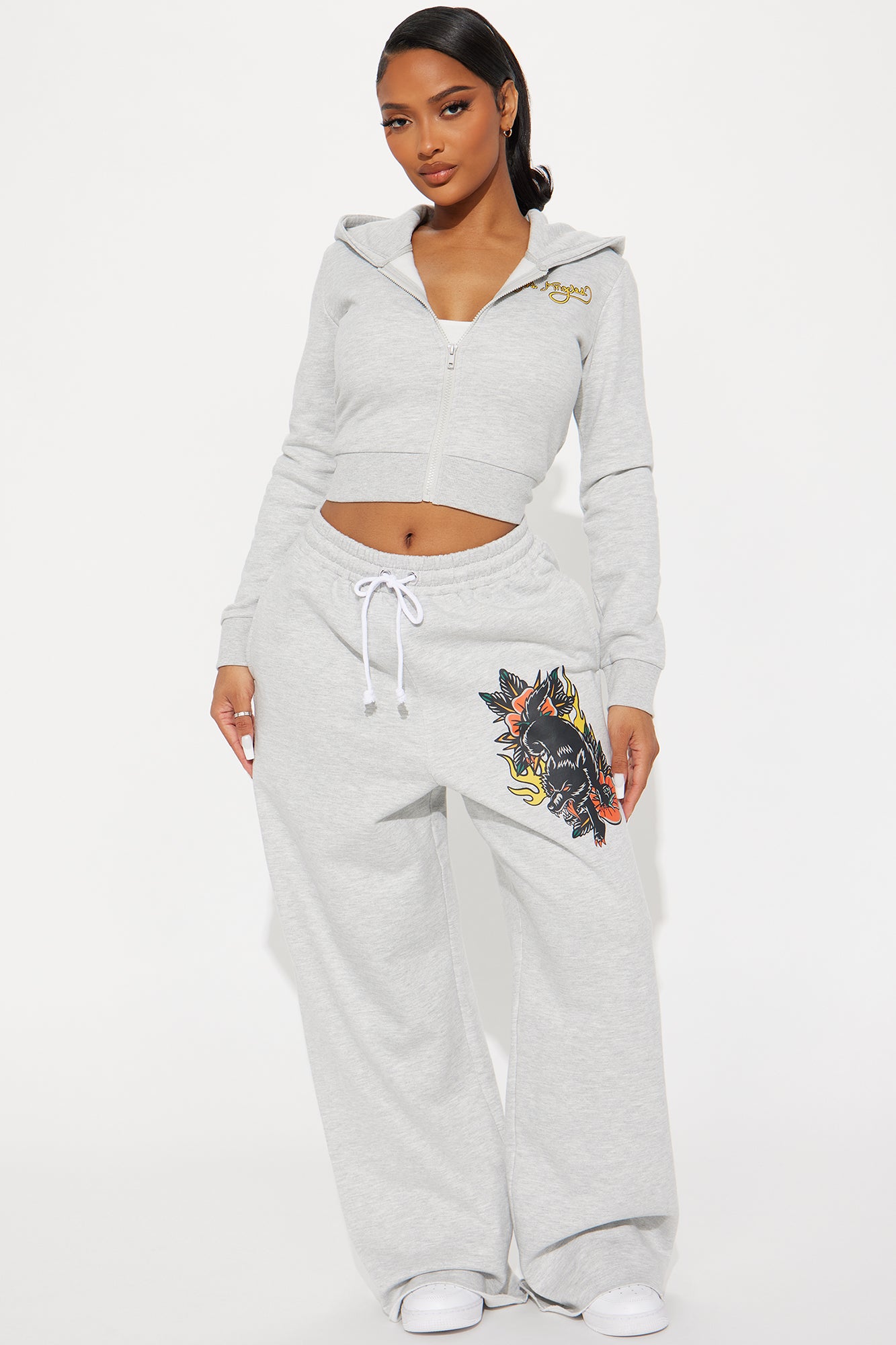 Wide Leg Pull On Drawstring Waist Casual Pants