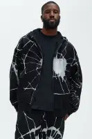 Available In Black... Hoodie Zip Closure Long Sleeve Side Hand Pockets 60% Cotton 40% Polyester Pair With "Tyson Web Of Lies Jogger" Disclaimer: Due To The Printing Process A Difference In Saturation May Occur... Each Garment Is Unique.Â Print Placement Will Vary... Imported(Black,S)