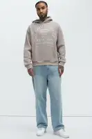 Sand Hoodie Long Sleeve Screen Print(Sand,S)