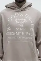 Sand Hoodie Long Sleeve Screen Print(Sand,S)