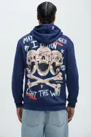 60% Cotton 40% Polyester Hoodie With Kangaroo Pocket Printed Design Unique Natural Look