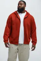 Available In Red... Hoodie Zip Closure Long Sleeve Side Hand Pockets 60% Cotton 40% Polyester Disclaimer: Rhinestone Placement Will Vary... Imported(Red,S)