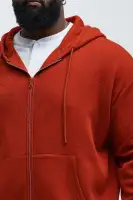 Available In Red... Hoodie Zip Closure Long Sleeve Side Hand Pockets 60% Cotton 40% Polyester Disclaimer: Rhinestone Placement Will Vary... Imported(Red,S)