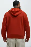 Available In Red... Hoodie Zip Closure Long Sleeve Side Hand Pockets 60% Cotton 40% Polyester Disclaimer: Rhinestone Placement Will Vary... Imported(Red,S)