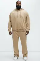 Khaki Hoodie Long Sleeve Studded Detail Cotton Polyester Imported(Khaki,S)