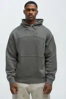 Charcoal Long Sleeve Casual Hoodie