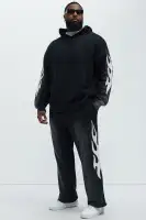 Hoodie Drawstring Long Sleeve Cotton Polyester Imported(Black,S)
