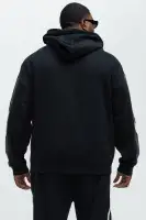 Hoodie Drawstring Long Sleeve Cotton Polyester Imported(Black,S)