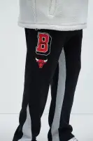Halter Hollow-out Lace Patchwork Overalls Casual Drawstring Wide Leg Jumpsuit(Red/Black,S)