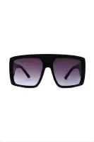 Oversized Shield Plastic Frame - Black and Pink(Black,OS)