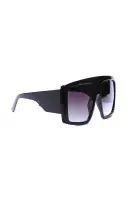 Oversized Shield Plastic Frame - Black and Pink(Black,OS)