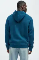 Elastic Waistband Distressed Wash Drawstring 100% Polyester Casual Jumpsuit(Blue,S)