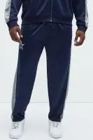 Navy Elastic Waist Drawstring Side Shell & Lining Polyester Imported Jumpsuit(Navy,S)