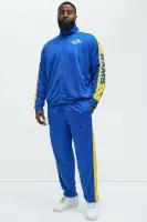 Crew Neck Short Sleeve Screen Print 100% Cotton T-Shirt(Royal,S)