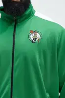 Mock Neck Front Zipper Kelly Green Track Jacket(Kelly Green,S)