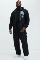Drawstring Hoodie Long Sleeve Embroidered Printed Imported(Black,S)