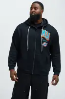 Drawstring Hoodie Long Sleeve Embroidered Printed Imported(Black,S)
