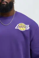 Crew Neck Long Sleeve Purple Ribbed Cuff Hem Imported Top(Purple,S)