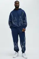 Brown Zip Closure Long Sleeve Casual Hoodie(Navy/combo,S)