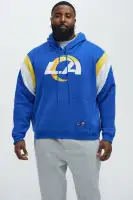 Crew Neck Long Sleeve Screen Print Cotton Polyester Blend Top(Blue,S)