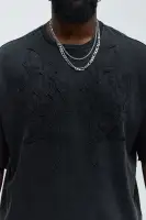 Mock Neck Full Zip Closure Long Sleeve Tape Details Top(Black Wash,S)