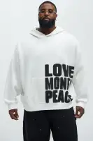 Grey Front Zip Closure Long Sleeve Zipper Details Hoodie(White/combo,S)