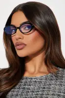Blue Light Blocking Glasses with Plastic Frames in Black and Red