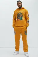 Halter Design Yellow 60% Cotton 40% Polyester Kangaroo Pocket Sweater(Yellow,S)