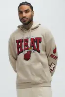 Drawstring Hood Long Sleeve Ribbed Cuff Hem Printed Hoodie