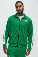 Mock Neck Front Zipper Kelly Green Track Jacket