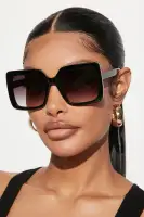 Product Title: Black Square Plastic Frame with Standard Lenses