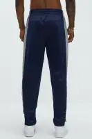 Navy Elastic Waist Drawstring Side Shell & Lining Polyester Imported Jumpsuit(Navy,S)