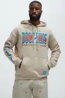 Hooded Drawstring Kangaroo Pocket Sand-colored Jacket