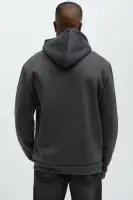 Grey Hoodie Long Sleeve 100% Polyester Printed Imported(Grey,S)