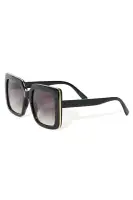 Product Title: Black Square Plastic Frame with Standard Lenses(Black,OS)