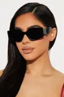 Black Cat Eye Sunglasses - Plastic Frame, Standard Lens