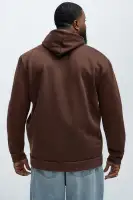 Crew Neck Short Sleeve Screen Print Recycled Cotton Polyester Unique Casual Top(Brown,S)