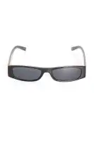 Black & Brown Square Plastic Frame Glasses(Black,OS)