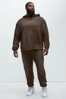 Mocha Hoodie Long Sleeve Cotton Polyester Printed Imported(Mocha,S)