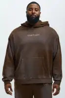 Mocha Hoodie Long Sleeve Cotton Polyester Printed Imported(Mocha,S)