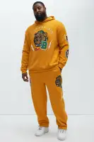 Halter Design Yellow 60% Cotton 40% Polyester Kangaroo Pocket Sweater(Yellow,S)