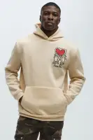 Khaki Hoodie Long Sleeve 100% Polyester Printed Imported(Khaki,S)