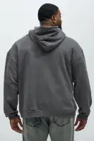 Charcoal Hoodie Long Sleeve Cotton Polyester Printed Imported(Grey,S)