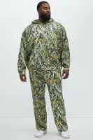 Camouflage Hoodie Long Sleeve Polyester Cotton with Skinny Flare Sweatpants(Camouflage,S)
