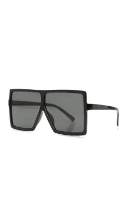 Black/White And White/Black Plastic Frame Shield Color Lens Sunglasses(Black,OS)