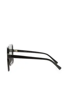 Black/White And White/Black Plastic Frame Shield Color Lens Sunglasses(Black,OS)